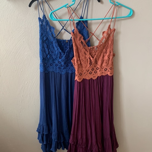 Free People layering Adela slip dresses - Picture 2 of 2